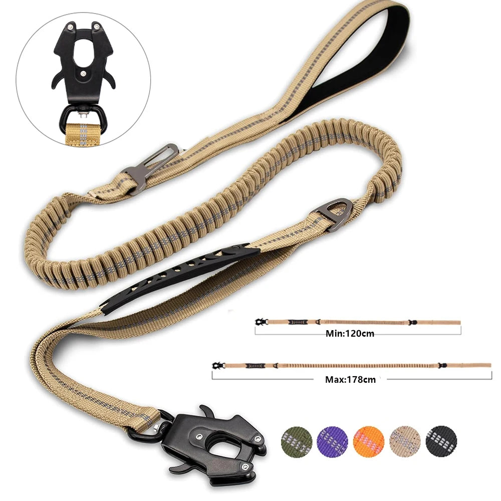 The Shock Absorbing Dog Leash- The 2 in 1 Dog Leash and Seat Belt