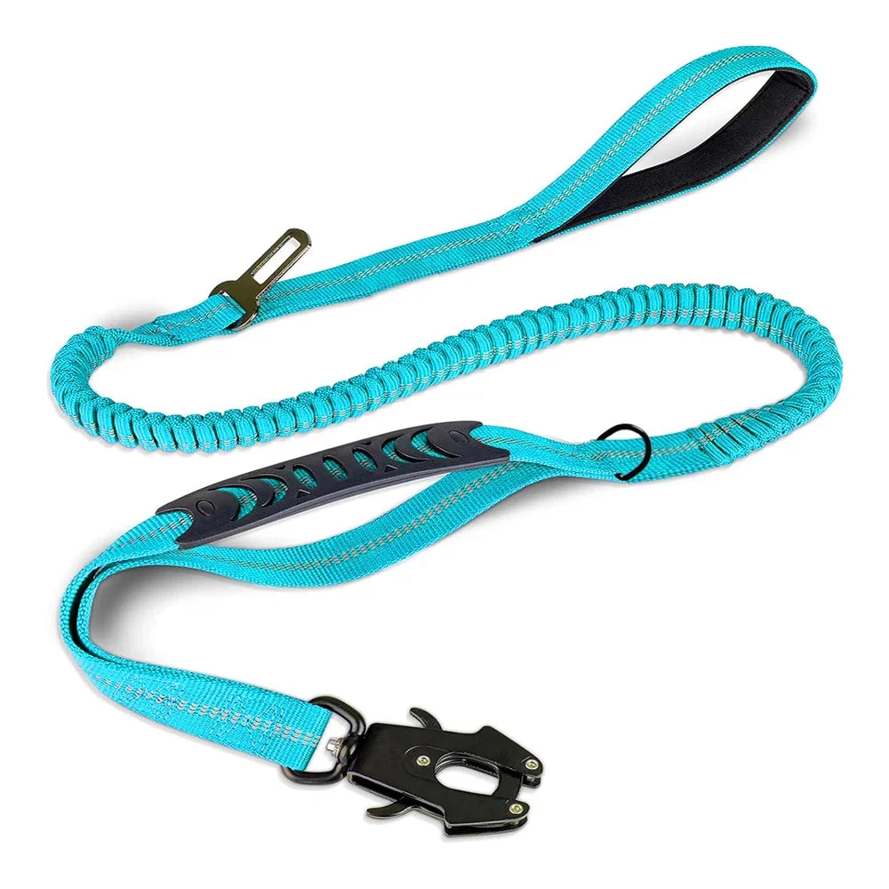 The Shock Absorbing Dog Leash- The 2 in 1 Dog Leash and Seat Belt