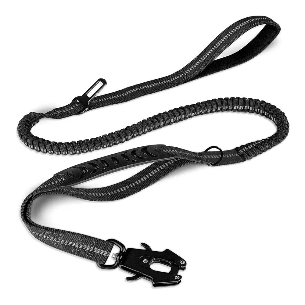 The Shock Absorbing Dog Leash- The 2 in 1 Dog Leash and Seat Belt