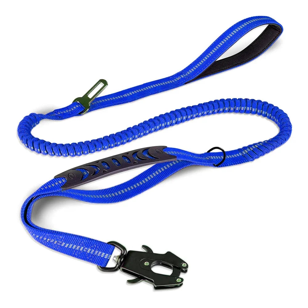 The Shock Absorbing Dog Leash- The 2 in 1 Dog Leash and Seat Belt